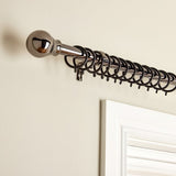 Argos Home black extendable curtain pole 110-300cm (British brand)