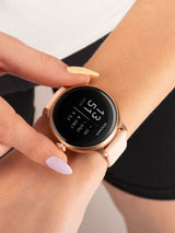 Next Smart Watch with Pink Silicone Strap, Rose Gold Case, 1.1-inch Display, IP67 Water Resistant- Buy online at McGrocer