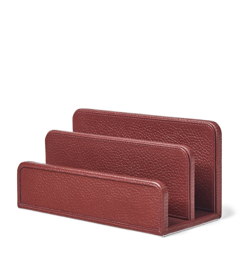 Aspinal of London leather letter rack - British product