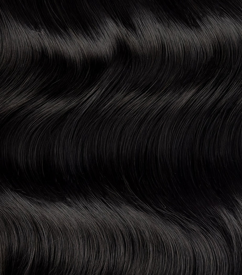 Beauty Works x Huda clip-in hair extensions set for thinning hair, 18 inch length - British product