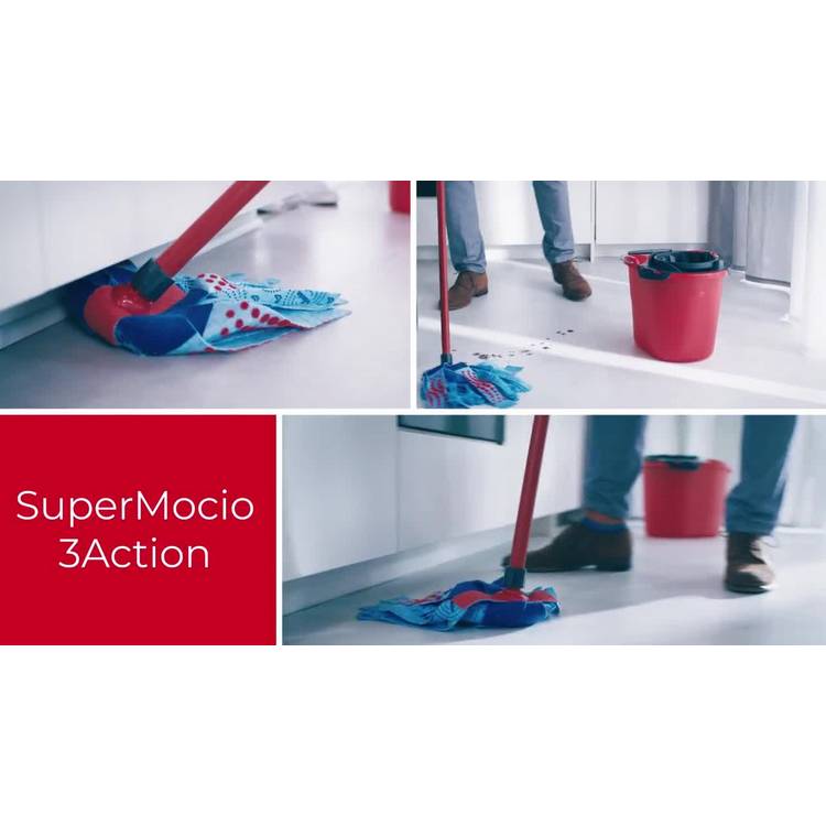 Vileda 3 Action Supermocio mop and bucket set, UK version