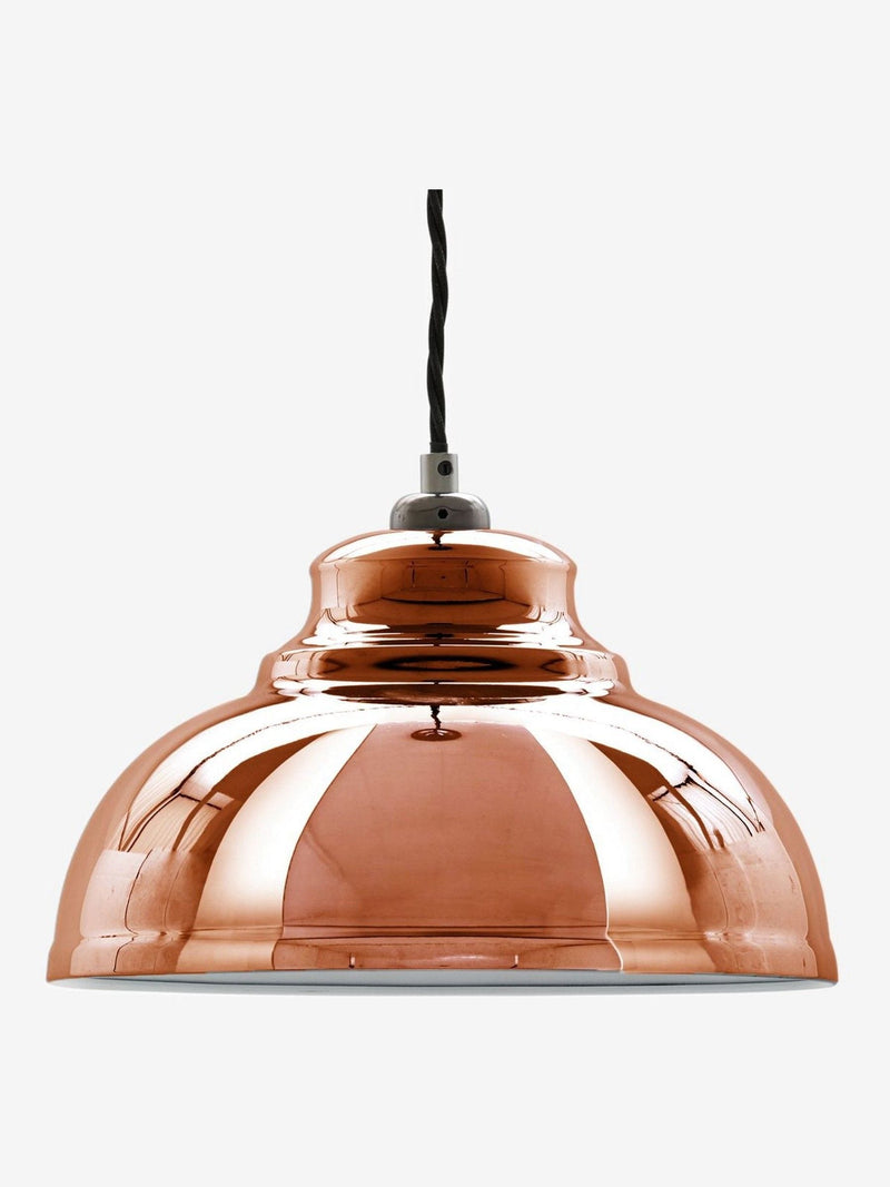 Copper Dixon pendant lamp shade easy fit 29cm, imported from the UK