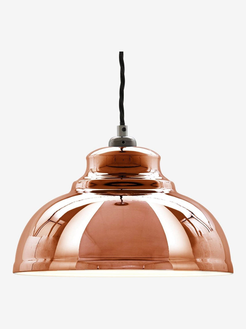 Copper Dixon pendant lamp shade easy fit 29cm, imported from the UK