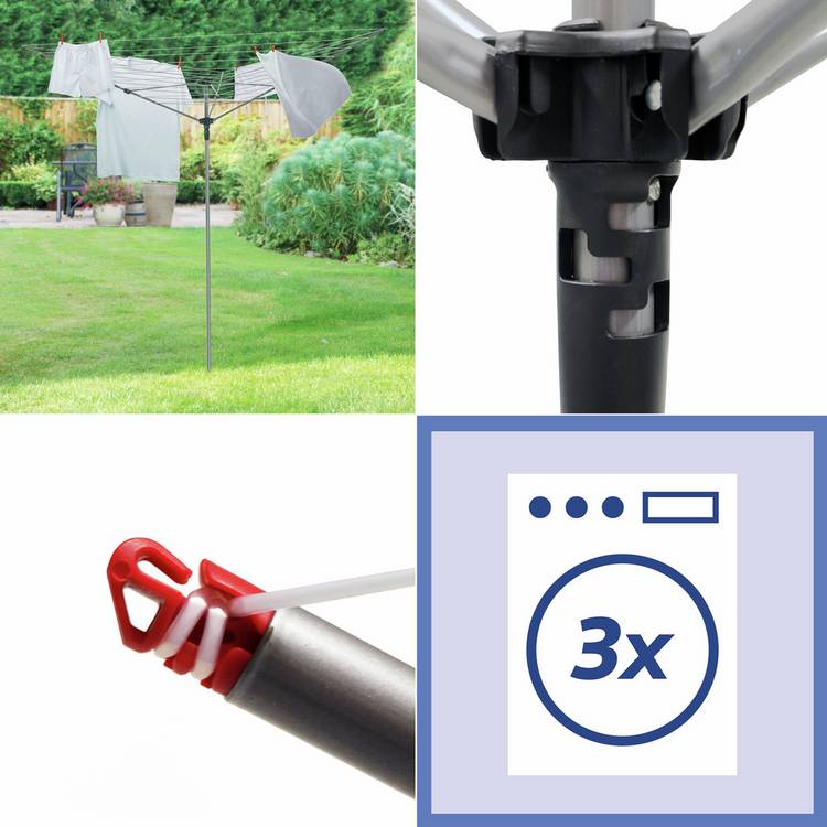 Vileda rotary outdoor washing line 40m, imported from the UK