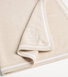 Brunello Cucinelli kids cotton embroidered Bernie blanket 80cm x 80cm (British brand)