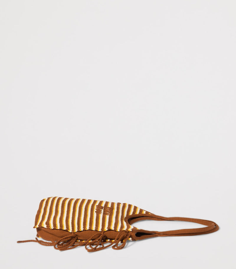 Miu Miu crochet Ivy tote bag stripe design - UK version