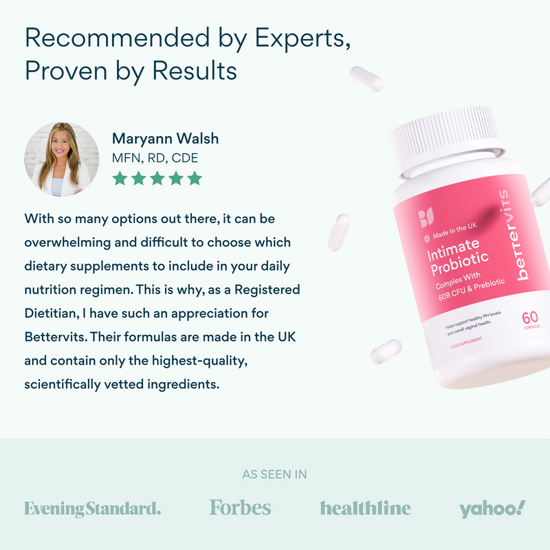 Bettervits Intimate Probiotic capsules 60s, UK version