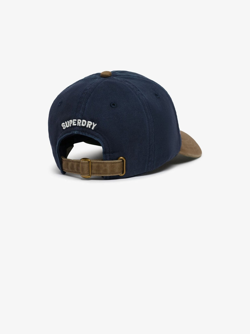 Superdry contrast peak baseball cap blue (British brand)
