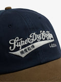 Superdry contrast peak baseball cap blue (British brand)