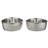 Twin pack 800ml stainless steel dog feeder for crates, UK version