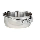 Twin pack 800ml stainless steel dog feeder for crates, UK version