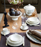 Gien Filet Taupe 4 cereal bowls 18cm (British brand)