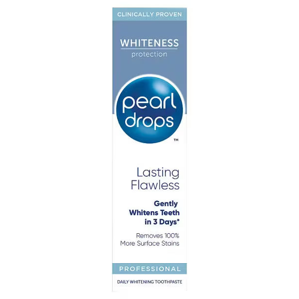 Pearl Drops Flawless White Whitening Toothpaste 75ml, imported from the UK