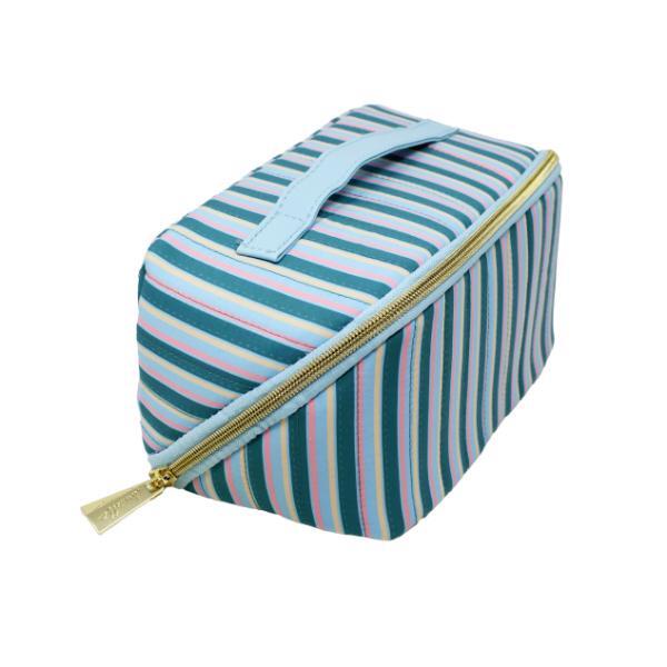 Danielle Creations quilted striped cosmetic bag - British product