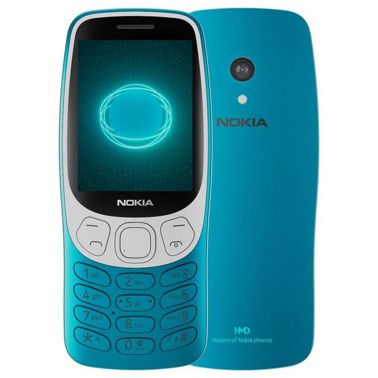 Nokia 3210 sim free 4G mobile phone scuba blue - British product
