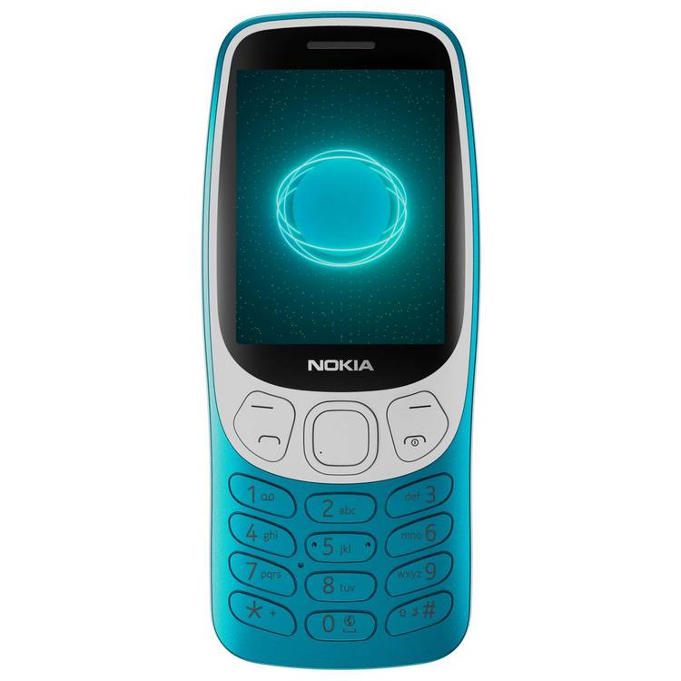 Nokia 3210 sim free 4G mobile phone scuba blue - British product