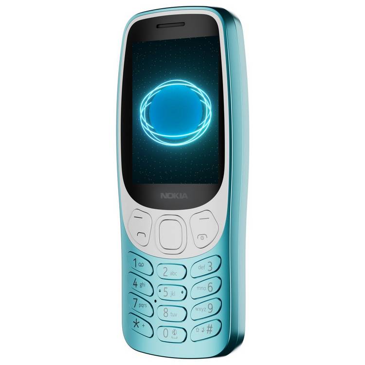 Nokia 3210 sim free 4G mobile phone scuba blue - British product