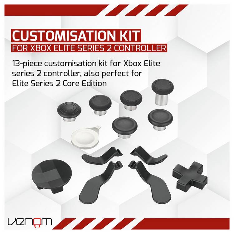 Venom customisation kit black for Xbox Elite Series 2 (British brand)