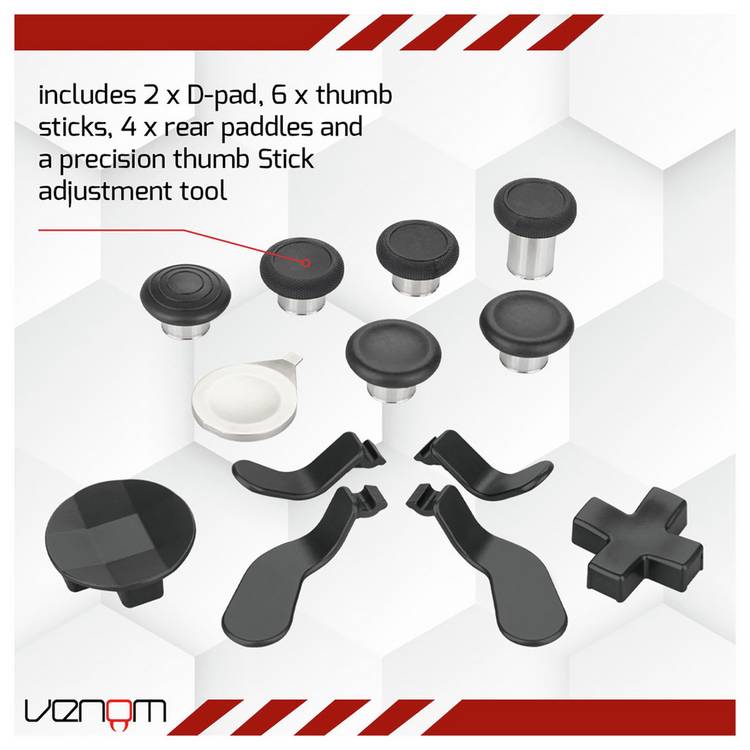 Venom customisation kit black for Xbox Elite Series 2 (British brand)