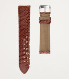 Jean Rousseau lizard-pattern watch strap 17mm, imported from the UK