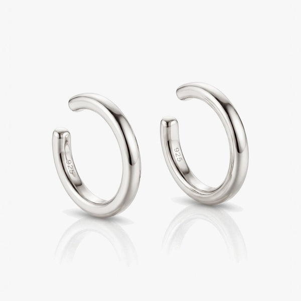 MUCHV thin sterling silver ear cuffs (British brand)