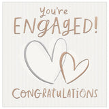 You're Engaged Two Hearts Engagement Card GOODS M&S