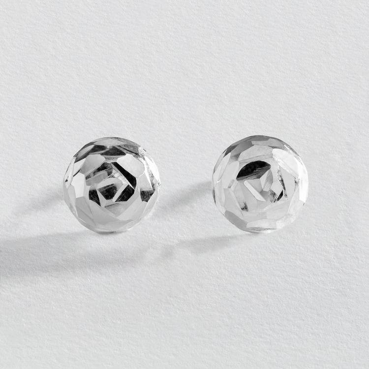 Revere diamond-cut stud earrings (British brand)
