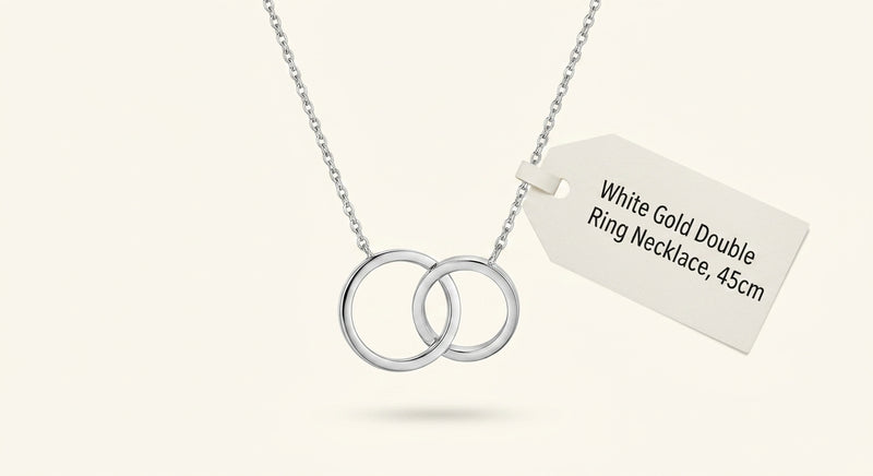 Cartier LOVE 18ct white gold necklace, imported from the UK