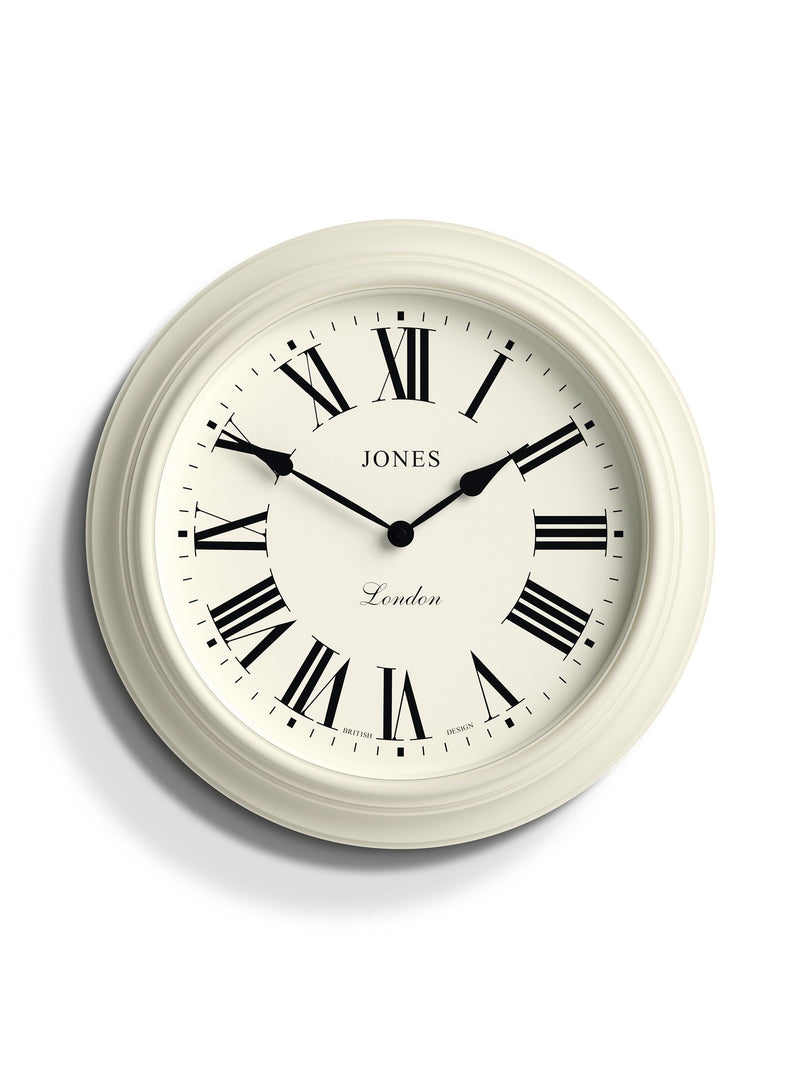 Jones Clocks White Supper Club wall clock 40cm, UK version