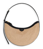 Alaïa Demi Lune woven straw shoulder bag - British product