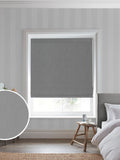 Laura Ashley Swanson Roman blind in grey, imported from the UK