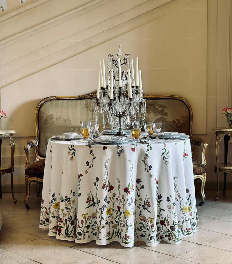 Summerill & Bishop botanical wildflower tablecloth 260cm - British product