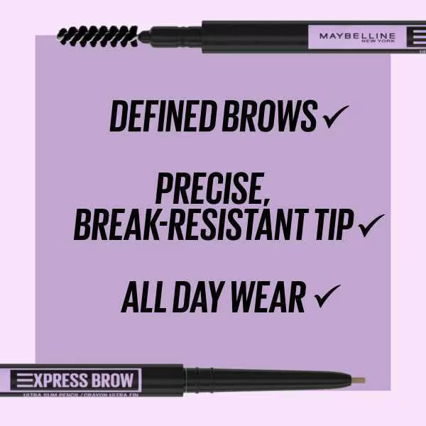Maybelline Eyebrow Pencil Cool Brown imported from the UK