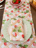 Avalon Home red strawberry table runner 32x230cm, imported from the UK