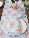 Avalon Home blue striped lobster table runner, imported from the UK