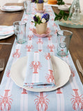 Avalon Home blue striped lobster table runner, imported from the UK