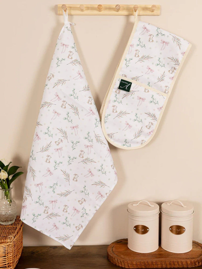Avalon Home tea towel bunnies and bows 45x68cm, imported from the UK