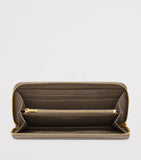 Saint Laurent Matelassé zip-up wallet with YSL monogram (British brand)