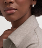 Bvlgari B.zero1 single hoop earring white gold, imported from the UK