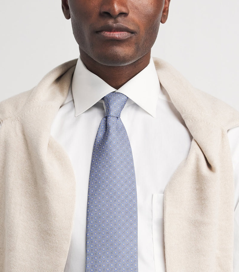 Eton silk jacquard tie 8cm (British brand)