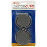 Felt Gard castor cups brown 60mm, UK version
