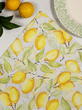 Avalon Home lemon cotton napkins 45cm (British brand)