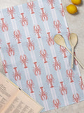 Avalon Home blue striped lobster tea towel 45x68cm, imported from the UK