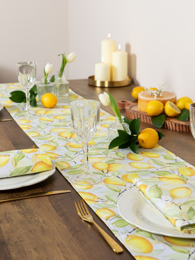 Avalon Home summer lemons table runner 32x230cm, UK version