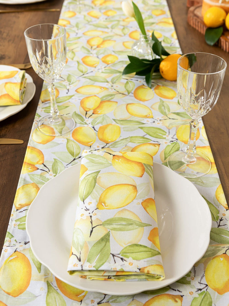 Avalon Home summer lemons table runner 32x230cm, UK version