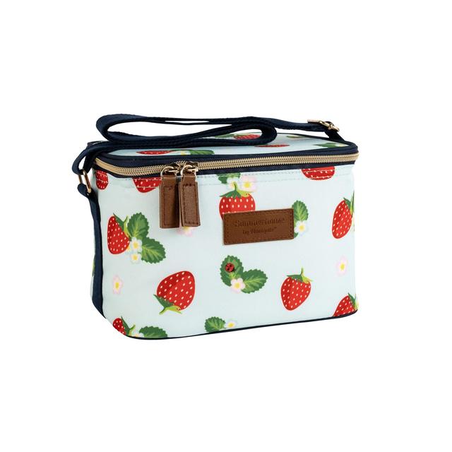 Summerhouse Strawberries & Cream Insulated 4L Personal Cool Bag Aqua GOODS M&S