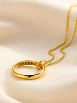 Next Posh Totty Designs Personalised Secret Script Ring Necklace- Buy online at McGrocer