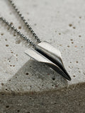 Posh Totty Designs oxidised paper plane necklace, imported from the UK