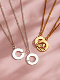 Posh Totty Designs personalised sterling silver necklace, UK version