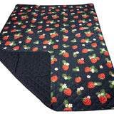 Summerhouse Strawberries & Cream Quilted Picnic Blanket GOODS M&S